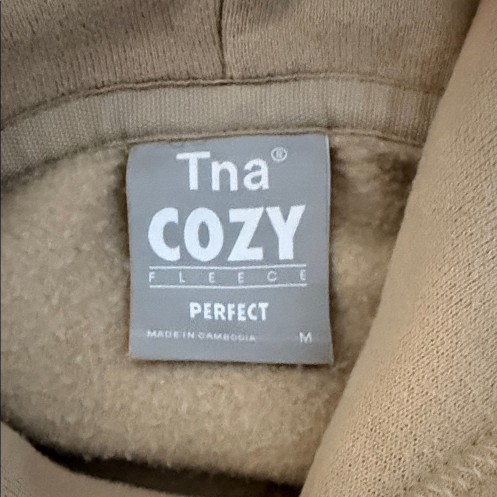 Aritzia TNA Cozy Beige Women’s Hoodie - Picture 2 of 4